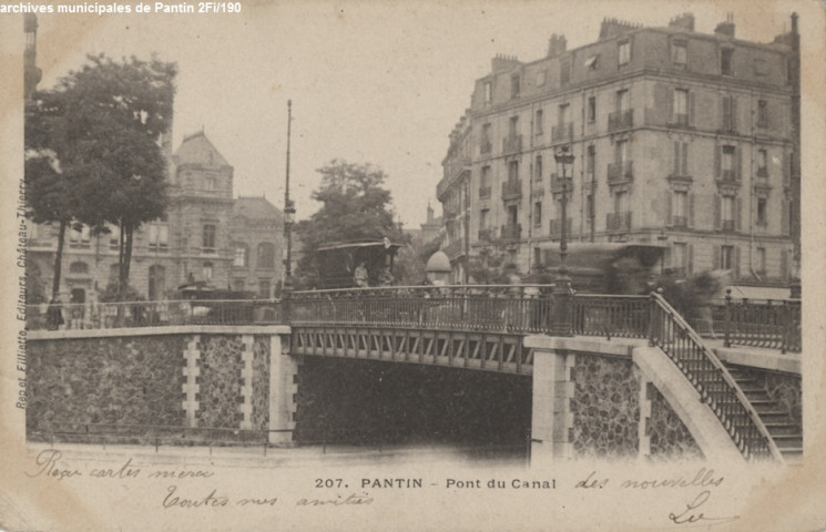 207. Pantin - Pont du canal.