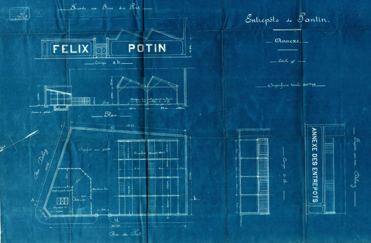 Rue Delizy et rue La Guimard [ancienne rue du Port], construction d'une annexe : permis de construire.