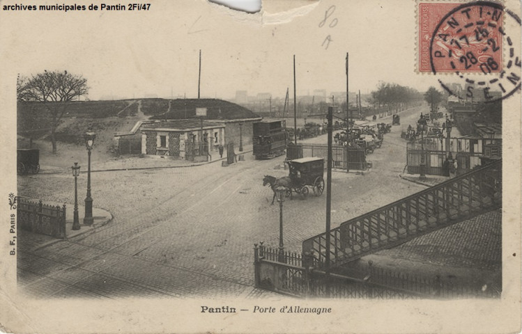 Octroi à la porte d'Allemagne [actuelle porte de Pantin].