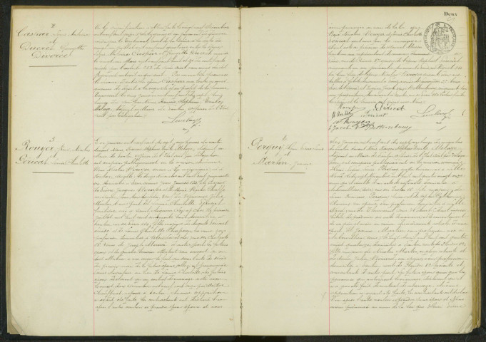 Commune de Pantin : registre des actes de mariage.