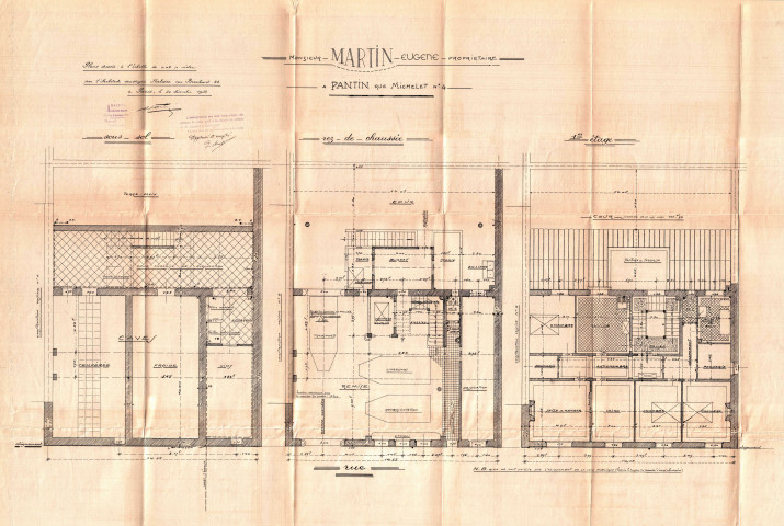 4 rue Michelet, construction d'un pavillon : permis de construire.