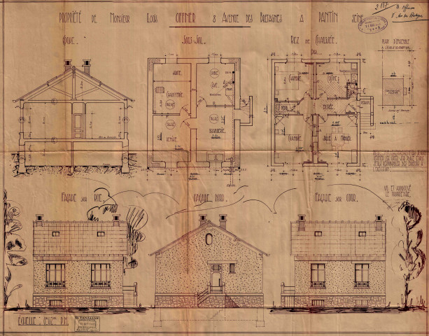 8 avenue des Bretagnes : permis de construire.