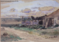 Reproduction d'une œuvre de Jongkind, Pantin 10 mai 1868.