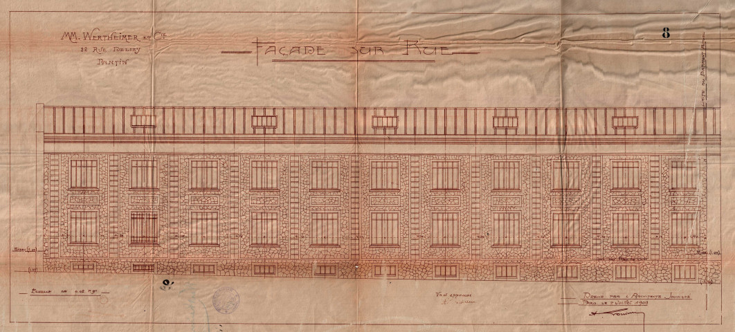 40 rue Delizy [ancien 22 rue Delizy] et chemin Latéral-au-Chemin-de-Fer, construction d'un bâtiment : permis de construire.
