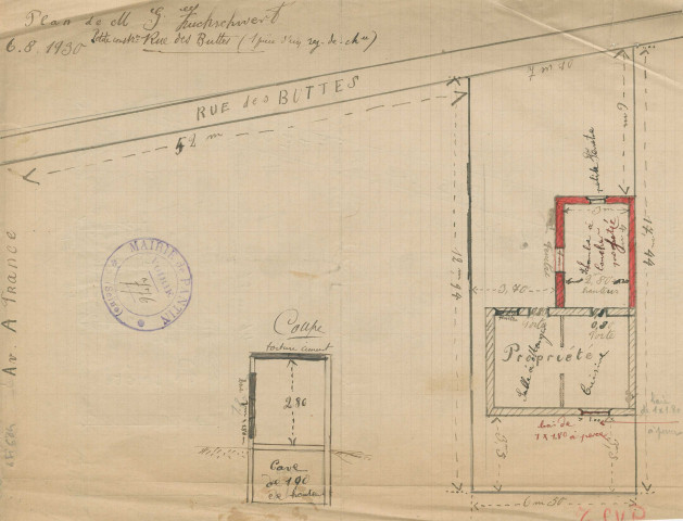 Rue des Buttes : permis de construire.