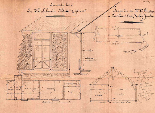 1 rue Jules-Jaslin, construction d'un hangar et d'un logement dans le hangar : permis de construire.