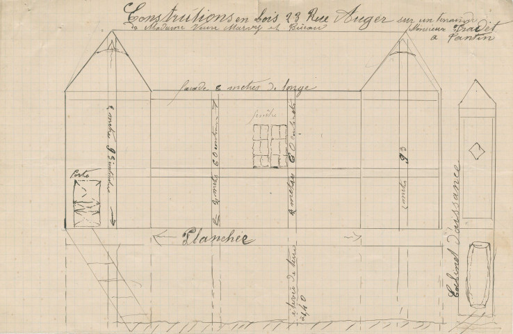 23 rue Auger : permis de construire.