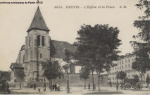 Église Saint-Germain et place de l'Église.