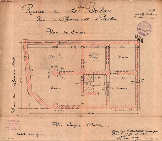 1 rue Jacques-Cottin et rue Cartier-Bresson : permis de construire.
