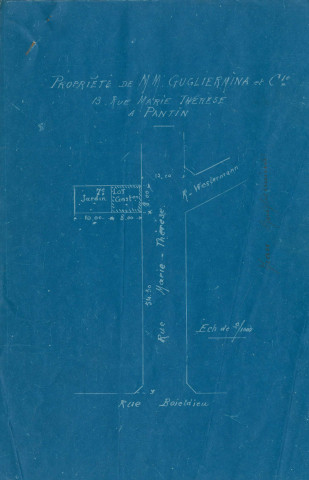 13 rue Marie-Thérèse : permis de construire.