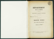 Commune de Pantin : registre des actes de naissance.