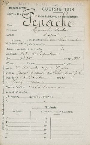 PENACHE Marcel Victor