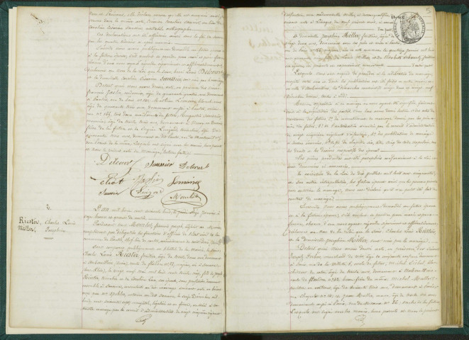 Commune de Pantin : registre des actes de mariage.