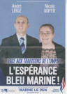 Élections départementales des 22 et 29 mars 2015. - Canton Pantin-Le Pré-Saint-Gervais, premier tour : profession de foi et bulletin de vote du Front national.