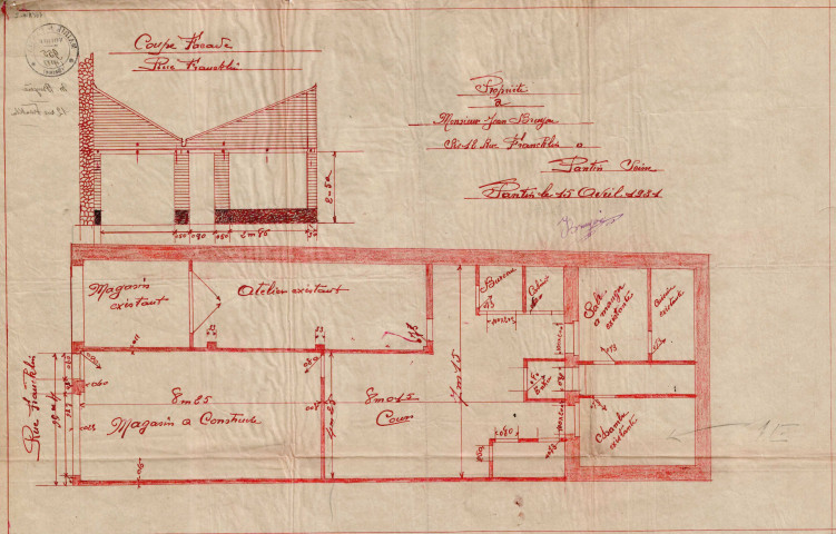12 rue Franklin : permis de construire.