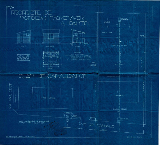 14 rue de Candale et rue Paul-Bert, construction d'une usine : permis de construire.
