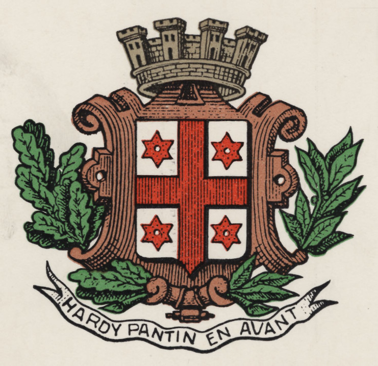 Blason et devise de la Ville de Pantin