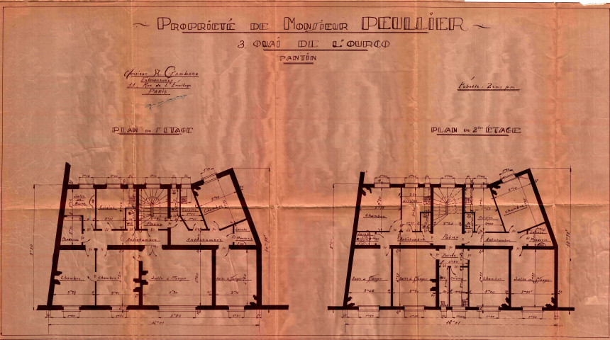 3 quai de l'Ourcq, exhaussement de trois étages : permis de construire.