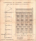 215 avenue Jean-Lolive [ancienne rue de Paris], construction d'un immeuble de rapport de quatre étages sur cour : permis de construire.