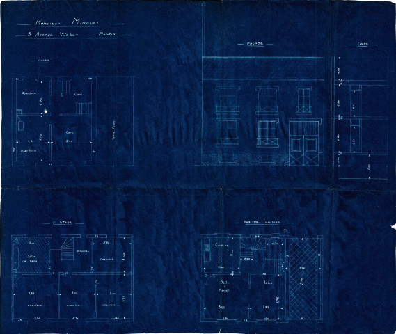 3 avenue Weber, construction d'un pavillon d'habitation : permis de construire.