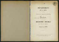 Commune de Pantin : registre des actes de mariage.