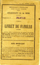 Livret de famille de Roger Hasenfratz et Georgette Baudon.