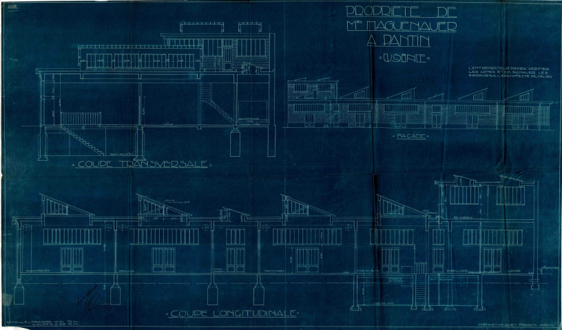 14 rue de Candale et rue Paul-Bert, construction d'une usine : permis de construire.
