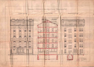 18 rue Auger, projet de construction d'une maison de rapport : permis de construire.