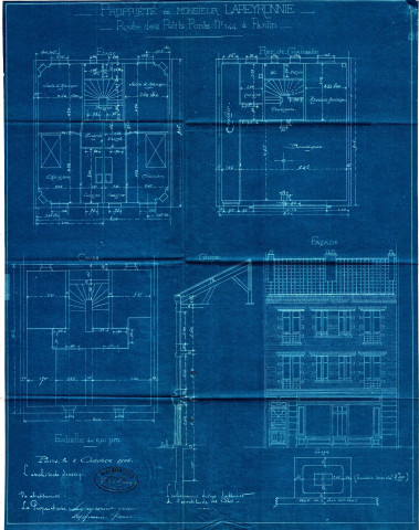 144 avenue du Général-Leclerc [ancienne route des Petits-Ponts], surélévation de deux étages : permis de construire.