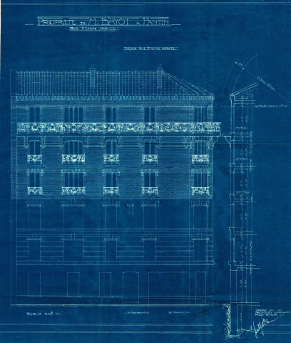 26 rue Montgolfier et 33 rue Étienne-Marcel, surélévation de trois étages : permis de construire.