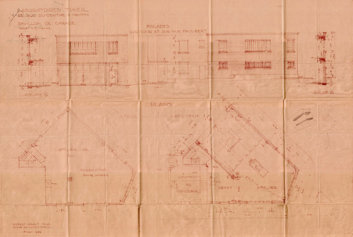 6 rue Gambetta, 55 rue Jules-Auffret et 1 rue Paul Bert, construction d'un garage : permis de construire.