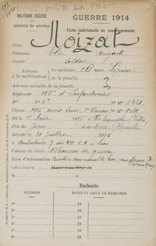 NOIZAT Élie Auguste