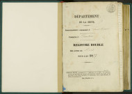 Commune de Pantin : registre des actes de décès.