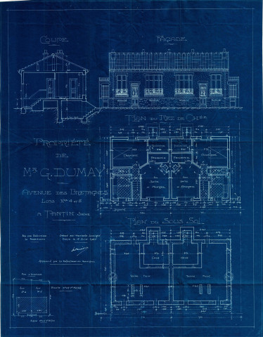 7 avenue des Bretagnes : permis de construire.