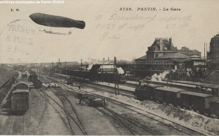 3756. Pantin - La gare.