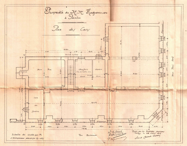 3 rue Meissonnier et rue Paul-Bert, construction d'une usine et d'un pavillon d'habitation : permis de construire.
