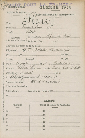 FLEURY Edmond Louis
