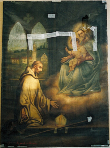 Apparition de la Vierge à l'enfant à Saint Bernard