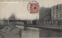 17. Pantin - Pont du canal à la rue Delizy.