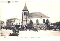 45. Pantin - Le marché et l'église (église Saint-Germain).