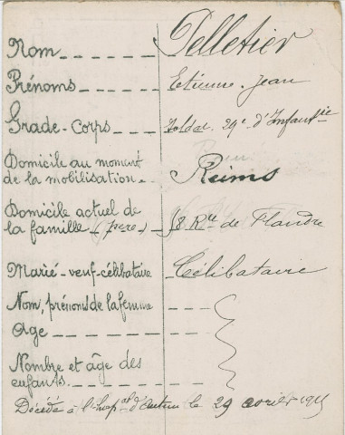 PELLETIER Étienne Jean