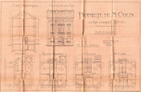 25 rue Lesault, surélévation de deux étages : permis de construire.