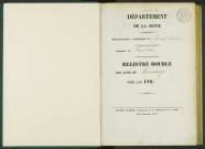 Commune de Pantin : registre des actes de mariage.