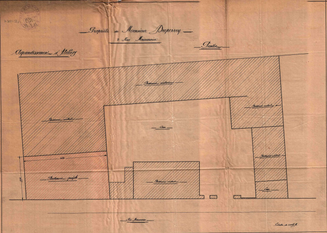 2 rue Meissonnier, rue Méhul et rue Paul-Bert, projet d'agrandissement de l'usine par la construction d'un bâtiment d'un rez-de-chaussée : permis de construire.