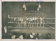Portrait des finalistes du championnat des artistes au Ring de Pantin : photographie noir et blanc.