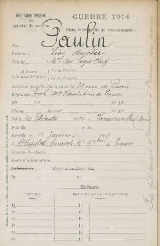 PAULIN Léon Amédée