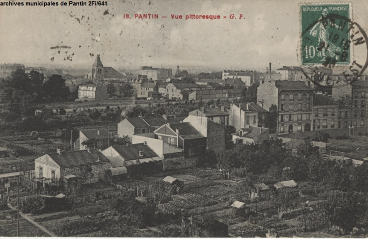 18. Pantin - Vue pittoresque (église Saint-Germain).