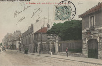 35. Pantin - La rue de Paris et le square (poste des pompiers).