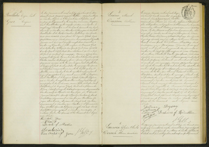 Commune de Pantin : registre des actes de mariage.
