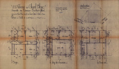 15-17 rue du Cheval-Blanc et chemin Latéral-au-Chemin-de-fer, construction de l'Auberge du Cheval-blanc : permis de construire.